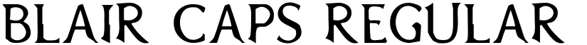 Blair Caps Regular font