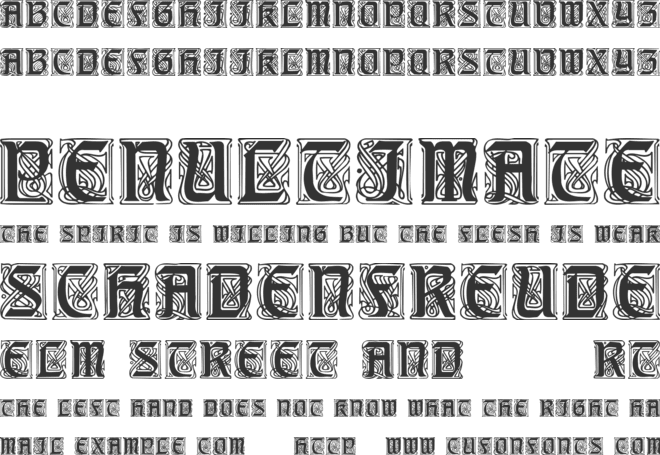 Carrick font preview