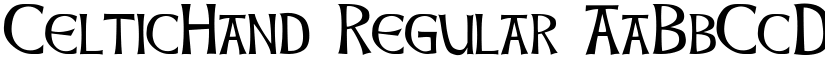 CelticHand Regular font