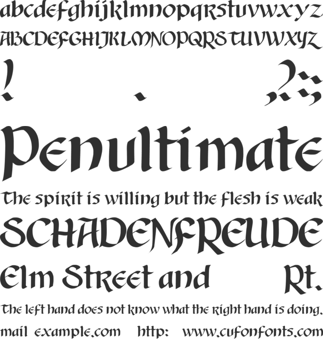AuntJudy font preview