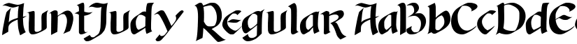 AuntJudy Regular font