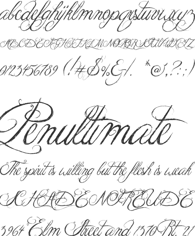 Jellyka King's Hat font preview