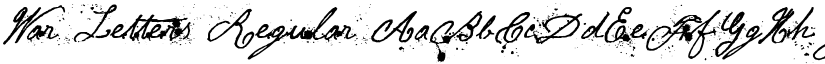 War Letters Regular font