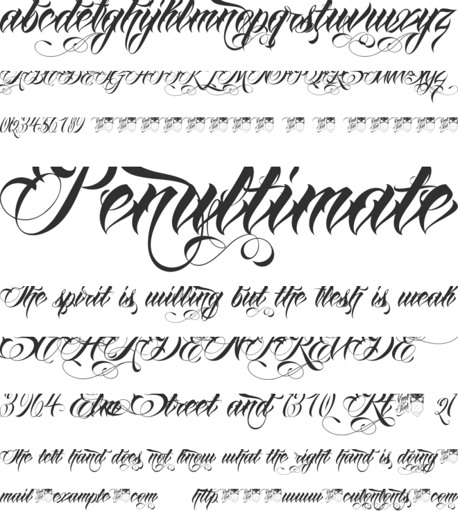 Anha Queen VMF font preview