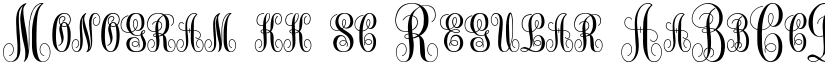 Monogram kk sc font download