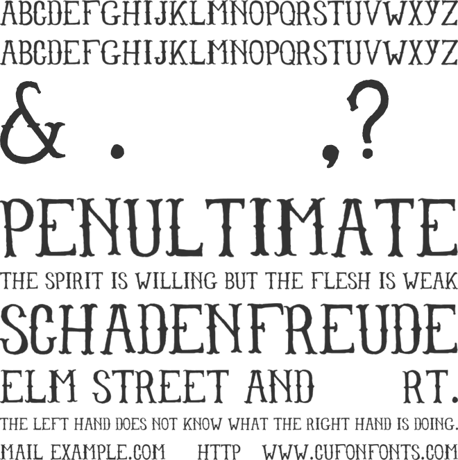 Lullaby font preview