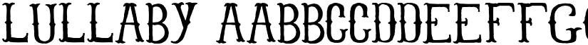 Lullaby font
