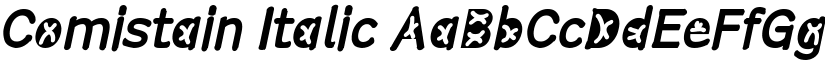 Comistain Italic font