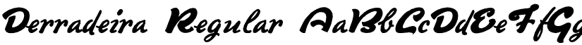 Derradeira Regular font