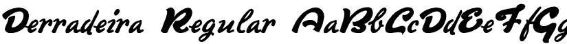 Derradeira Regular font