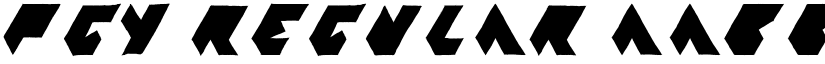 PGY Regular font
