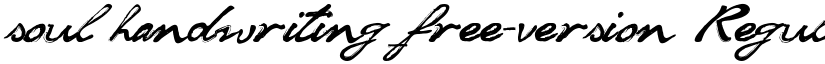 soul handwriting_free-version Regular font