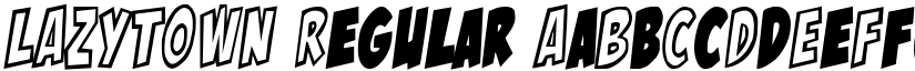 LAZYTOWN font download