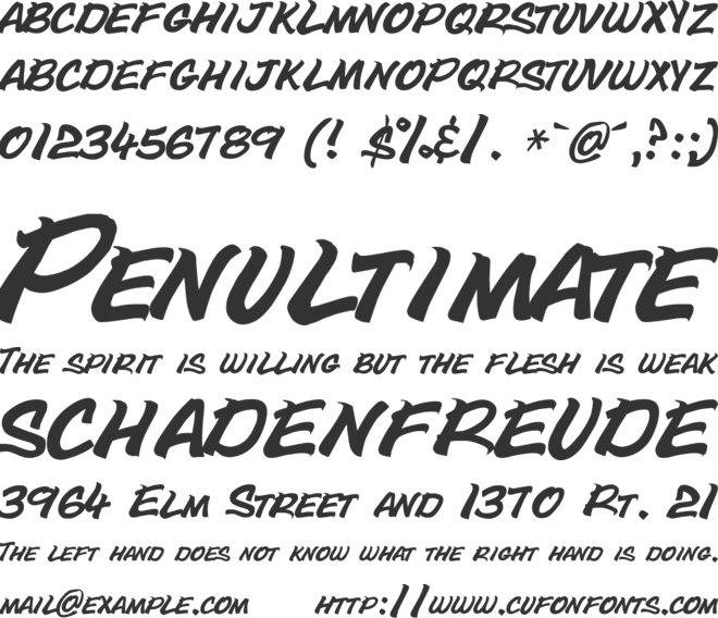 Bottle Depot font preview