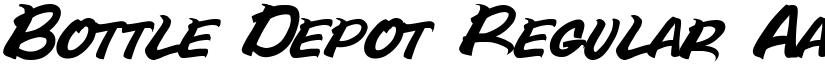 Bottle Depot Regular font