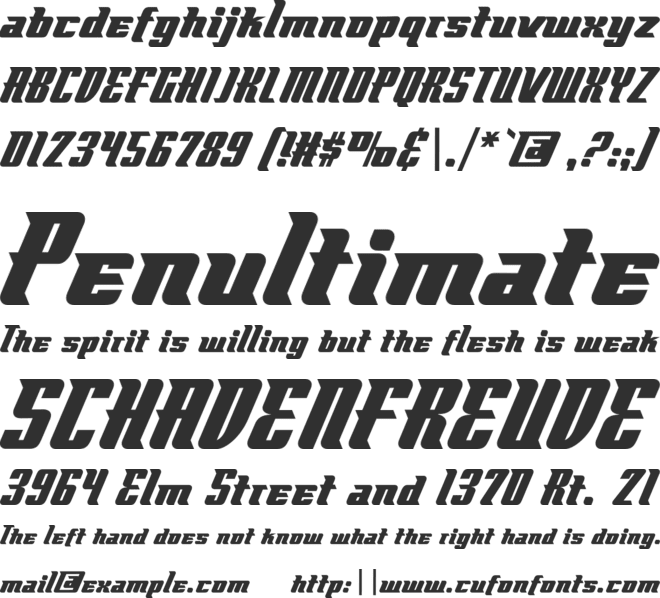 Flyboy BB font preview