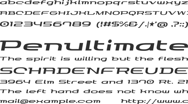 GauFontLoveRocket font preview