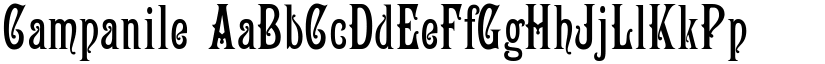 Campanile font