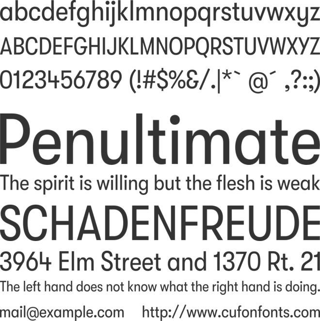 GT Walsheim Pro font preview