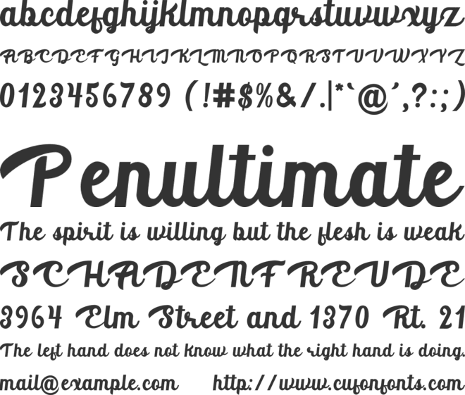 Aventurina font preview