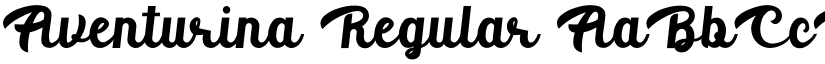 Aventurina Regular font