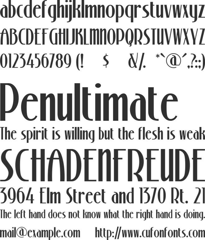 Stony Island NF font preview
