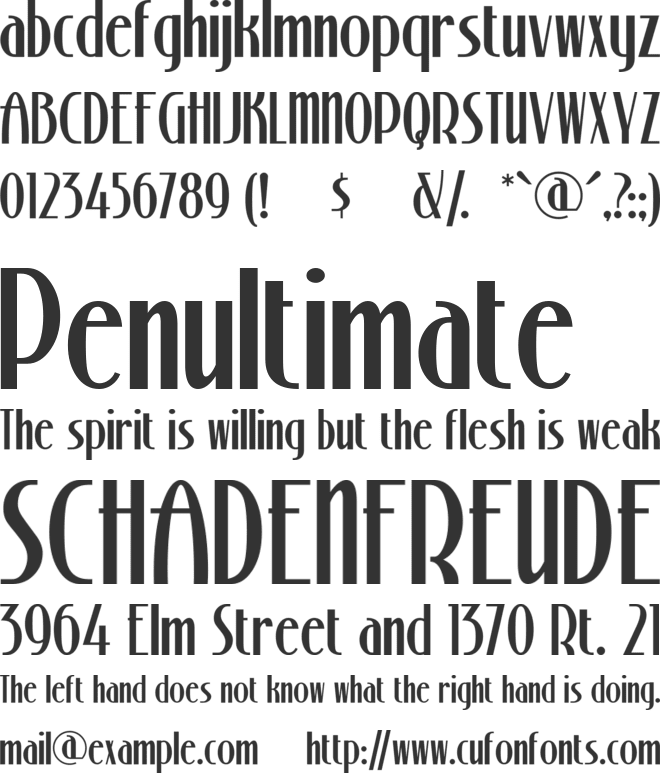 Stony Island NF font preview