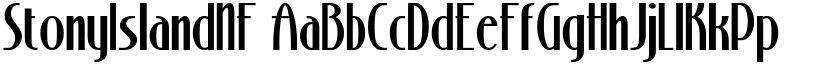 StonyIslandNF font