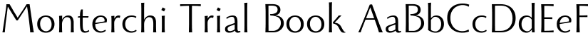 Monterchi Trial Book font