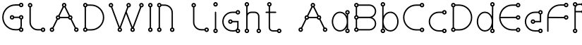 GLADWIN Light font