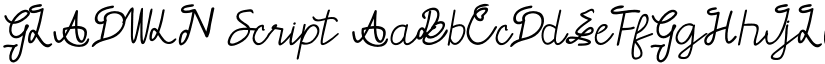 GLADWIN Script font