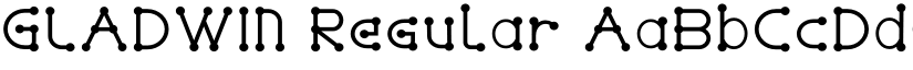 GLADWIN Regular font