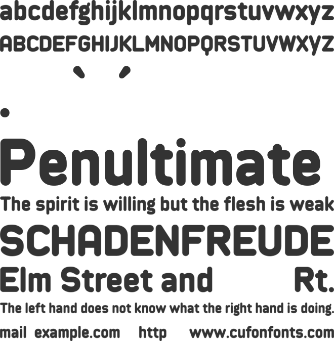 Longdoosi font preview