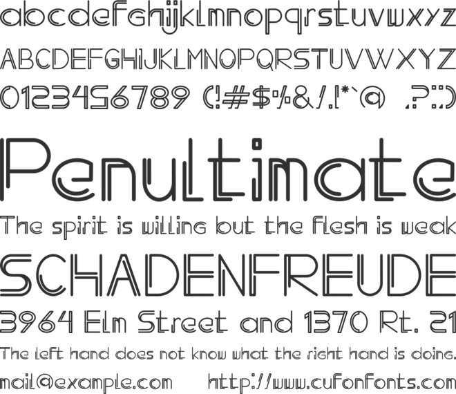 Oldwin font preview