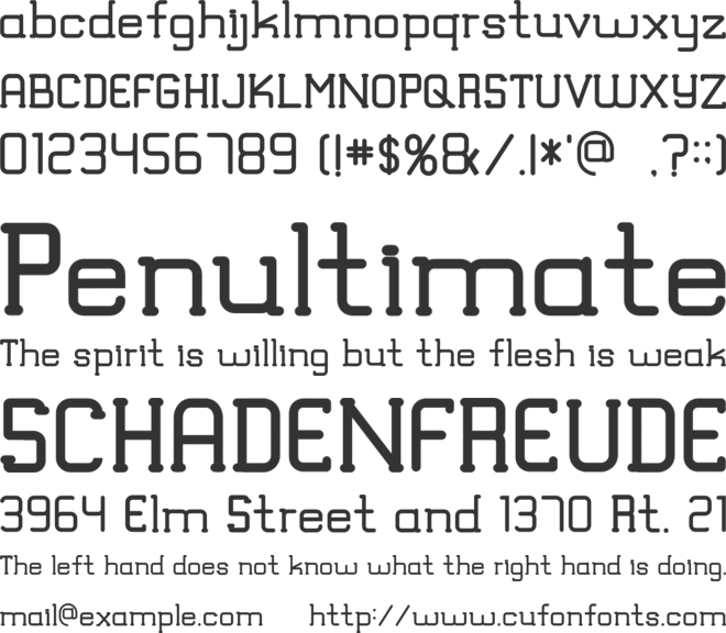 TRUMANS font preview