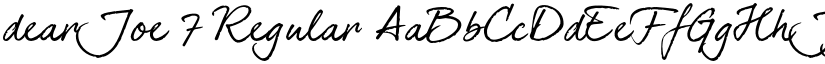 dearJoe 7 Regular font
