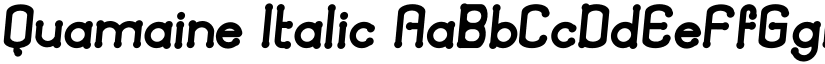 Quamaine Italic font