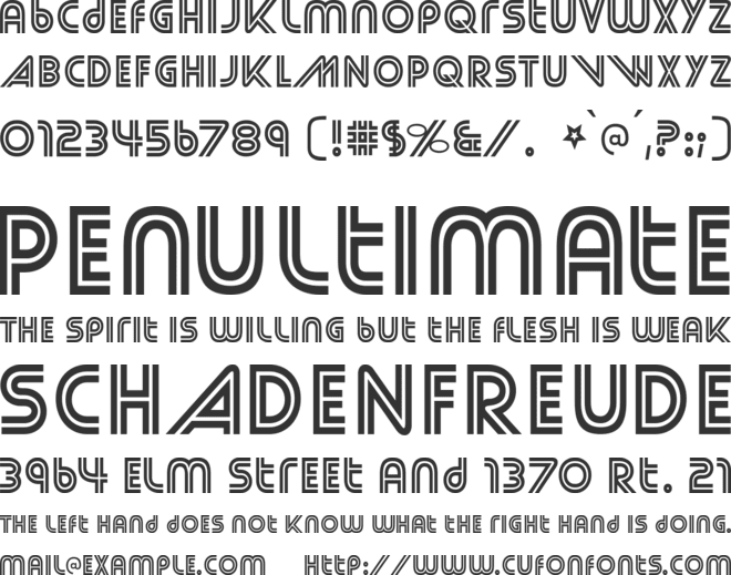 Street Cred font preview