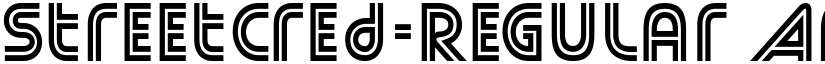 StreetCred-Regular font