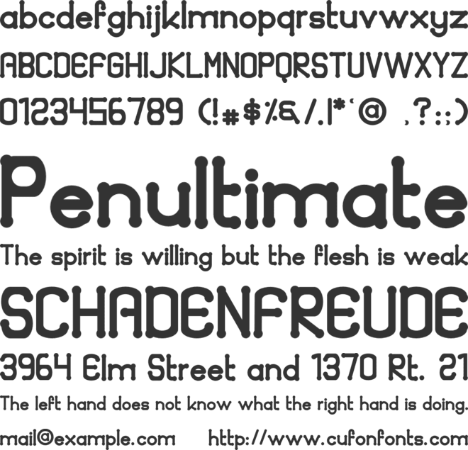 Quamaine font preview