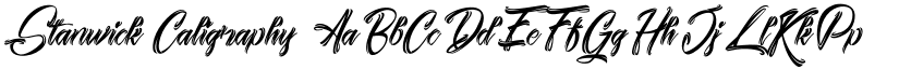 Stanwick Caligraphy font