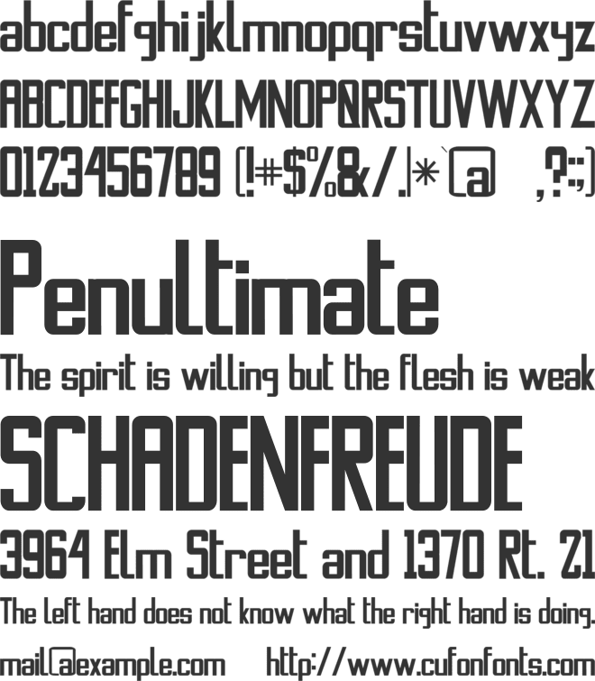 Stanwick font preview