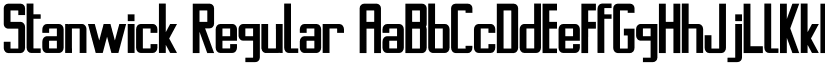 Stanwick Regular font