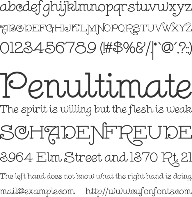 Leokadia Deco font preview