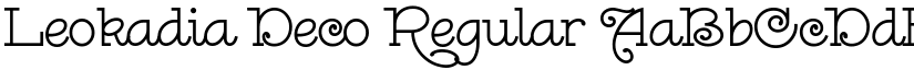 Leokadia Deco Regular font