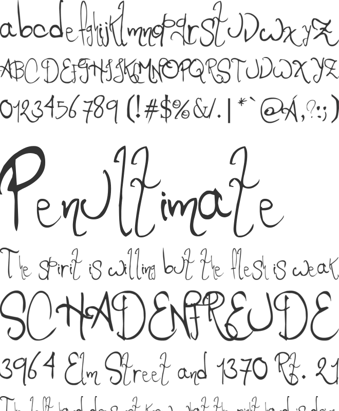 Romance Fatal 2.00 font preview