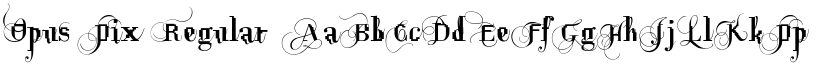Opus Pix Regular font