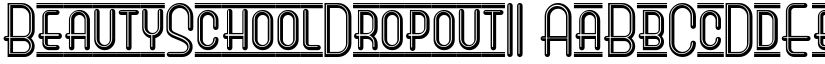 BeautySchoolDropoutII font