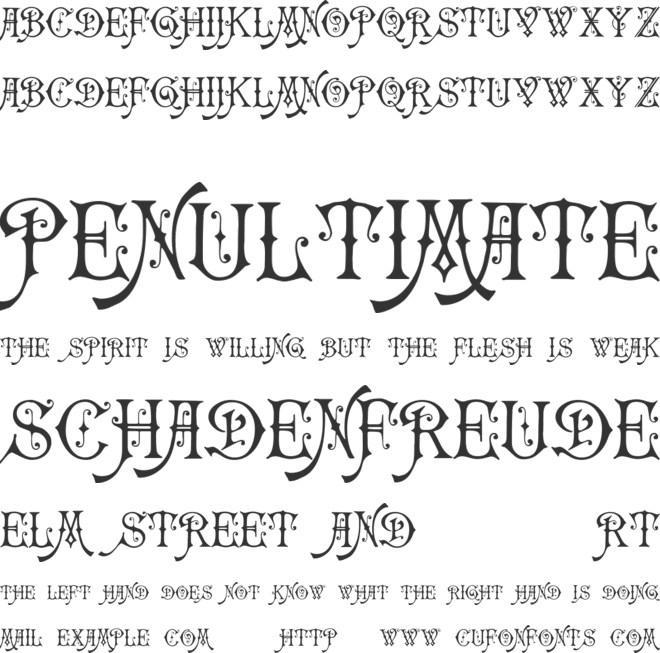 Carmencita font preview