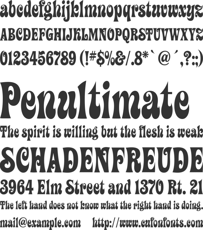 Artemon font preview